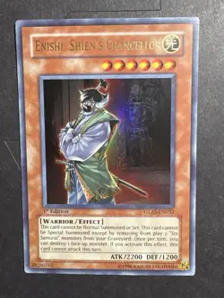 YUGIOH TCG ENISHI SHIENS CHANCELLOR GLAS-EN032 ULTRA 1ST EDITION - Image 1