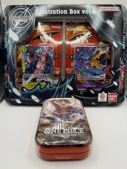 Illustration Box One Piece Volume 6 and Tin Volume 2-Sealed!!!! - Image 1