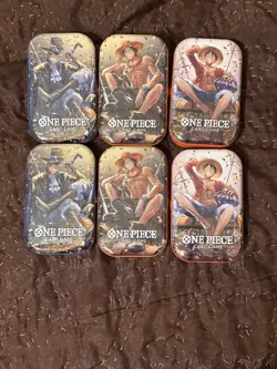 One Piece Card Game [6x] Tin Pack Set Vol.2 [TS-02] Display Op 13 NO PACKS/PROMO - Image 2
