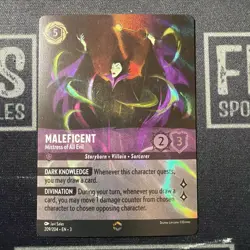 Disney Lorcana Maleficent (Enchanted) 209/204 Into the Inklands - Image 1