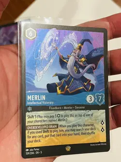 Disney Lorcana Shimmering Skies - Merlin #159/204 Legendary Cold Foil (2) - Image 5