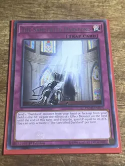 The Sanctified Darklord FLOD-EN075 Yu-Gi-Oh! Card Light Play 1st Edition - Image 1