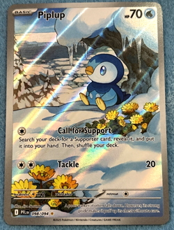 Piplup 098/094 Me02: Phantasmal Flames Holo Pokemon TCG Card NM - Image 1