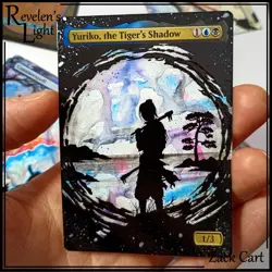 Yuriko, the Tiger's Shadow Altered Art - Hand Painted MTG Alter - Magic MTG - Image 1