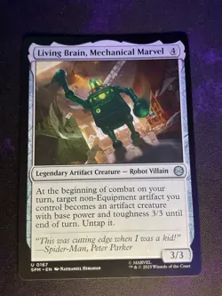 MTG * Living Brain, Mechanical Marvel Spider-Man * 1X * NM - Image 1