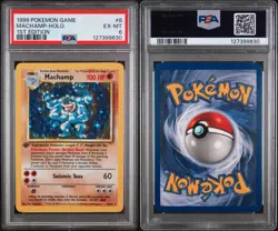 1999 Pokemon Game Machamp-Holo 1st Edition - Image 5