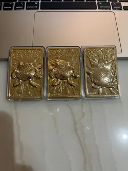Lot of 4! - 1999 Pokemon Burger King 23K Gold Plated Pokemon Cards - Image 1
