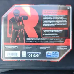 Destined Rivals Tin Team Rocket’s Mewtwo Sealed Collector Tin Pokemon TCG - Image 2