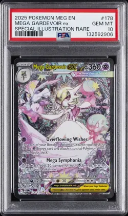 2025 POKEMON MEG EN-MEGA EVOLUTION #178 MEGA GARDEVOIR EX PSA 10 - Image 1