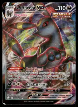 Pokemon Cards Umbreon VMAX 095/203 Evolving Skies Holo Rare VMAX MP - Image 1