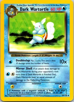 Dark Wartortle Uncommon Legendary Collection 039/110 LP Pokemon TCG - Image 1
