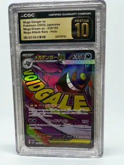 Pokemon Mega Gengar ex #230/193 Japanese Mega Dream CGC Pristine 10 - Image 1