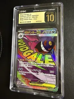 Pokemon Mega Gengar ex #230/193 Japanese Mega Dream CGC Pristine 10 - Image 2