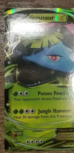 Venusaur EX XY28 - Pokemon TCG XY Promo Black Star Promos Ultra Rare Holo LP/MP - Image 2