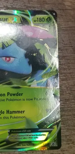 Venusaur EX XY28 - Pokemon TCG XY Promo Black Star Promos Ultra Rare Holo LP/MP - Image 3