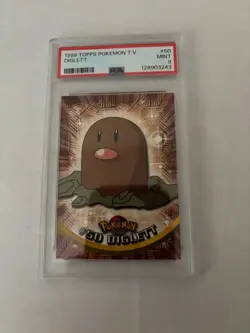 1999 Topps Pokemon T.v. Diglett Psa 9 - Image 1