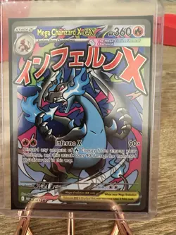 Mega Charizard X Ex 023 Me: Mega Evolution Promo Full Art Holo Pokemon TCG - Image 1