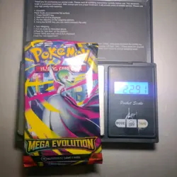 Heavy 22.91g Pokemon Tcg mega evolution Booster Pack Factory Sealed New - Image 1