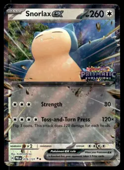 Pokemon TCG SV Promos #076/131 Snorlax EX (Stamped) NM - Image 1