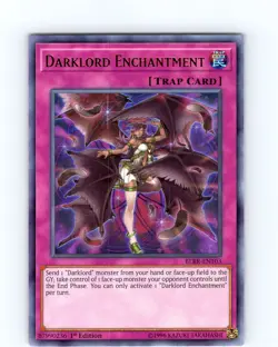 Yu-Gi-Oh TCG Darklord Enchantment BLRR-EN103 1st Edition Ultra Rare Card NM - Image 1
