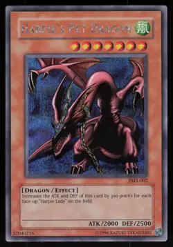 Harpie's Pet Dragon FMR-002 Secret Rare Promo Yu-Gi-Oh - Image 1