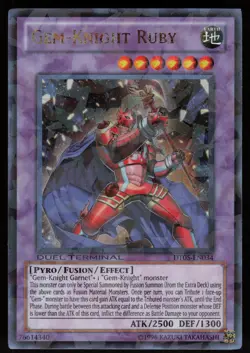 Gem-Knight Ruby DT05-EN034 Duel Terminal 5a Yu-Gi-Oh - Image 1