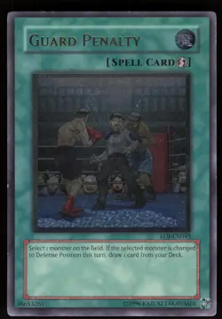 Guard Penalty EOJ-EN045 Rare Enemy of Justice Ultimate Rare Yu-Gi-Oh - Image 1