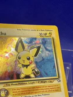 Pichu 12/111 Holo Neo Genesis English Pokemon Card - Lightly Played" (LP) - Image 2