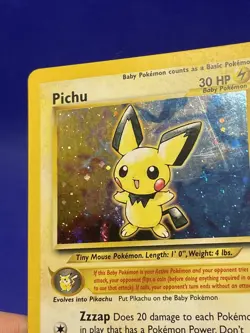 Pichu 12/111 Holo Neo Genesis English Pokemon Card - Lightly Played" (LP) - Image 3