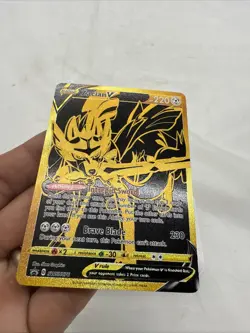 Zacian V SWSH076 Gold Holo Black Star Promo Card(Pokemon TCG Sword & Shield) NM - Image 2