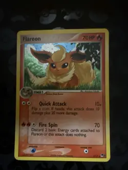 Pokemon TCG Flareon 2/17 Pop Series 3 Holo Rare 2006 Vintage Promo Card - Image 1
