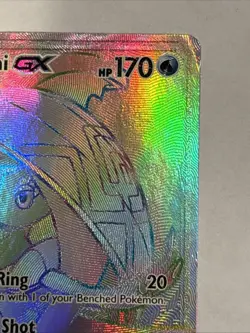 Pokemon TCG Tapu Fini GX Holo Card Burning Shadows 152/147 Secret Rare LP - Image 3