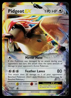 Pokemon Card - Pidgeot EX XY Evolutions 64/108 Ultra Rare - Image 1