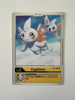 DIGIMON Card Game Cupimon BT1-006 R Single Card NM - Image 1