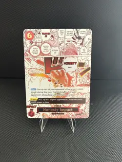 Honesty Impact English OP11-018 R Parallel a Fist of Divine Speed One Piece Card - Image 1