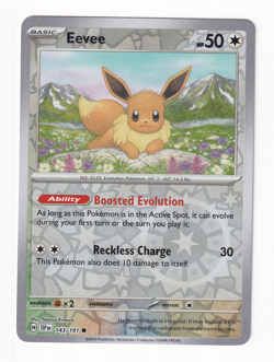 Eevee 143/191 Surging Sparks 2024 Reverse Holo Pokemon Card Near Mint Nm - Image 1