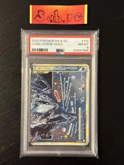 PSA 8 Lugia LEGEND Bottom Holo Rare HGSS 114/123 Pokemon Card - Image 1