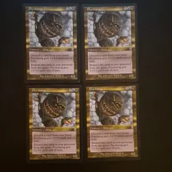 Magic: The Gathering Psychatog x4 2001 Blue/Black Creature Cards - Image 1