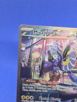 Pokemon Scarlet & Violet Base Set Miraidon ex 244/198 Special Illustration Rare - Image 3