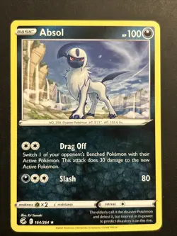 Pokemon TCG Absol Fusion Strike 164/264 Regular Rare NM - Image 1