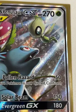 Pokemon TCG - Celebi & Venusaur GX Tag Team SM167 Black Star Promo Sun & Moon - Image 3