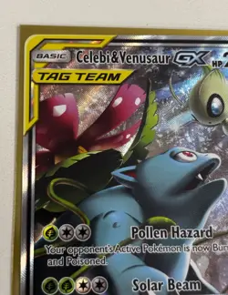 Pokemon TCG - Celebi & Venusaur GX Tag Team SM167 Black Star Promo Sun & Moon - Image 4