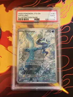 2025 POKEMON JTG EN-JOURNEY TOGETHER ILLUSTRATION RARE #161 ARTICUNO PSA 9 - Image 1