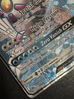 Palkia GX 119/131 Pokemon Forbidden Light Ultra Rare Full Art Holo Water Damage - Image 3