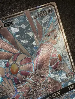 Palkia GX 119/131 Pokemon Forbidden Light Ultra Rare Full Art Holo Water Damage - Image 4