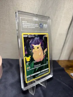 Pikachu 005/025 TAG 8.5 NM MT+ Full Art Celebrations Pokemon 2021 🔥 - Image 2