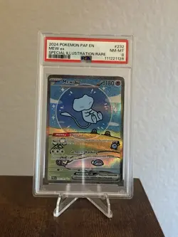 Pokemon TCG Mew EX 232/091 Sv: Paldean Fates Bubble Mew PSA 8 - Image 1
