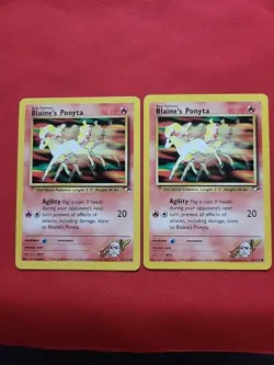 Pokemon: Blaine's Ponyta #063/132 Gym Heroes 2000 Vintage WOTC - NM / LP+ - M16 - Image 1