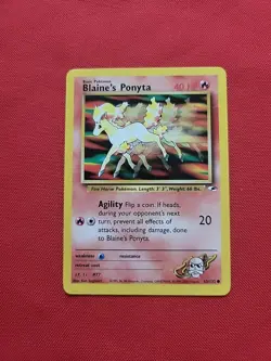 Pokemon: Blaine's Ponyta #063/132 Gym Heroes 2000 Vintage WOTC - NM / LP+ - M16 - Image 3