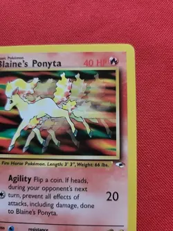 Pokemon: Blaine's Ponyta #063/132 Gym Heroes 2000 Vintage WOTC - NM / LP+ - M16 - Image 5